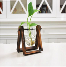 Load image into Gallery viewer, Rustic Plant Terrarium with Wooden Stand - stilyo