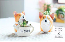 Load image into Gallery viewer, Mini Corgi Ceramic Plant Pot - stilyo