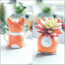 Load image into Gallery viewer, Mini Corgi Ceramic Plant Pot - stilyo