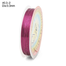 Load image into Gallery viewer, Multi-color Copper Wire - 0.3MM 20M/Roll - stilyo