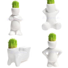Load image into Gallery viewer, Mini Ceramic White Doll Grass Hair - stilyo