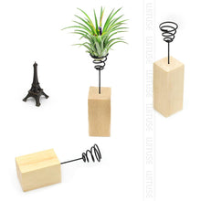Load image into Gallery viewer, Wooden Metal Air Plant Holder - stilyo
