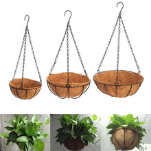 Load image into Gallery viewer, Hanging Coconut Vegetable Flower Pot Basket Liners Planter Garden Decor Iron Art - stilyo
