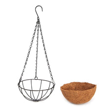 Load image into Gallery viewer, Hanging Coconut Vegetable Flower Pot Basket Liners Planter Garden Decor Iron Art - stilyo