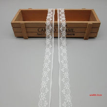 Load image into Gallery viewer, 10 Yards White Lace Ribbon Tape (40MM Wide) - stilyo
