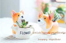 Load image into Gallery viewer, Mini Corgi Ceramic Plant Pot - stilyo
