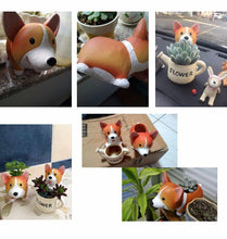 Load image into Gallery viewer, Mini Corgi Ceramic Plant Pot - stilyo
