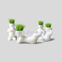 Load image into Gallery viewer, Mini Ceramic White Doll Grass Hair - stilyo
