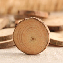 Load image into Gallery viewer, Wood Log Slices Discs for DIY Crafts - 50Pcs/Set 2-4CM - stilyo
