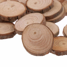 Load image into Gallery viewer, Wood Log Slices Discs for DIY Crafts - 50Pcs/Set 2-4CM - stilyo
