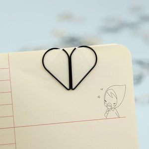 10PCS Heart/Drop Shaped Paper Clips - stilyo