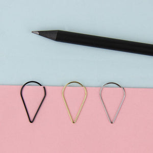 10PCS Heart/Drop Shaped Paper Clips - stilyo