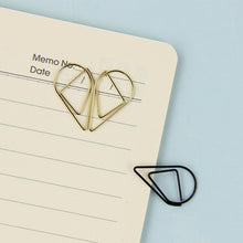 Load image into Gallery viewer, 10PCS Heart/Drop Shaped Paper Clips - stilyo
