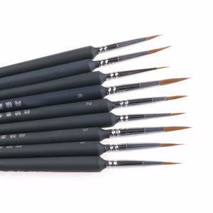 9Pcs Set of Thin Brushes - stilyo