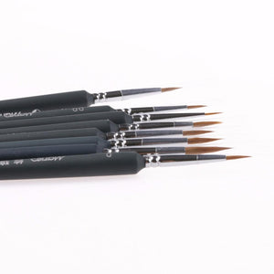 9Pcs Set of Thin Brushes - stilyo