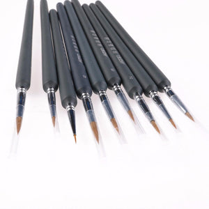 9Pcs Set of Thin Brushes - stilyo