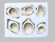 Load image into Gallery viewer, 6 Pieces set Mini Shell Shaped Ceramic Planters - stilyo
