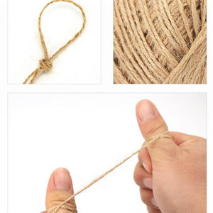 Jute Roll Twine DIY Hemp Rope - 55yards/160feet - stilyo