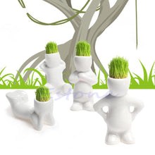 Load image into Gallery viewer, Mini Ceramic White Doll Grass Hair - stilyo
