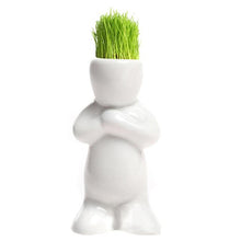 Load image into Gallery viewer, Mini Ceramic White Doll Grass Hair - stilyo
