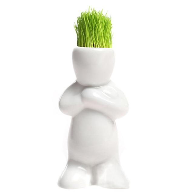 Mini Ceramic White Doll Grass Hair - stilyo