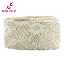 Load image into Gallery viewer, 40mm Satin Flowers Lace Ribbons - stilyo
