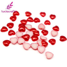 Load image into Gallery viewer, 10mm Flatback Heart Shaped ABS Beads - stilyo
