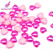 Load image into Gallery viewer, 10mm Flatback Heart Shaped ABS Beads - stilyo
