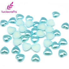 Load image into Gallery viewer, 10mm Flatback Heart Shaped ABS Beads - stilyo
