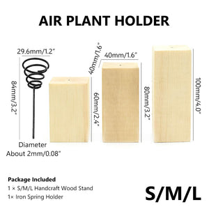 Wooden Metal Air Plant Holder - stilyo