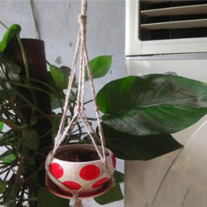 Hanging Pot Holder Rope Basket - stilyo