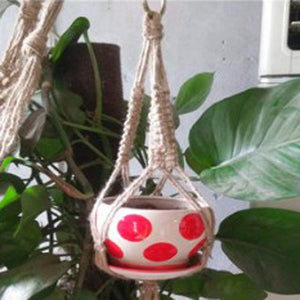 Hanging Pot Holder Rope Basket - stilyo