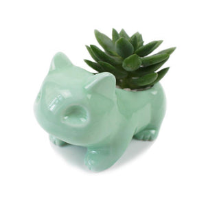 Cute Ceramic Bulbasaur Planter Flowerpot - stilyo