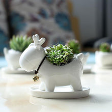 Load image into Gallery viewer, Deer Shaped Ceramic Planter - stilyo
