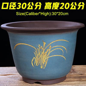 Boutique Zisha Clay Bonsai Pot Hand-Painted - stilyo