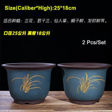 Load image into Gallery viewer, Boutique Zisha Clay Bonsai Pot Hand-Painted - stilyo
