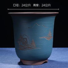 Load image into Gallery viewer, Boutique Zisha Clay Bonsai Pot Hand-Painted - stilyo
