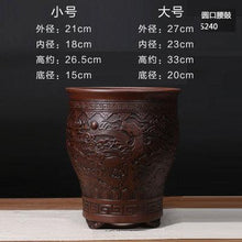 Load image into Gallery viewer, Purple Clay Ceramic Flower Pot - stilyo
