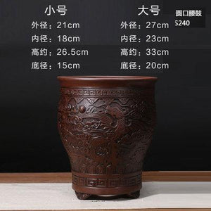 Purple Clay Ceramic Flower Pot - stilyo