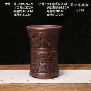 Purple Clay Ceramic Flower Pot - stilyo