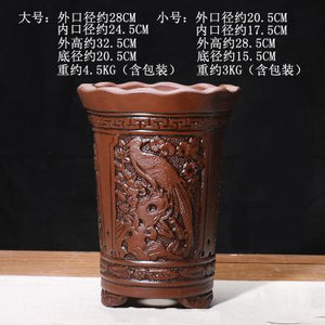 Purple Clay Ceramic Flower Pot - stilyo