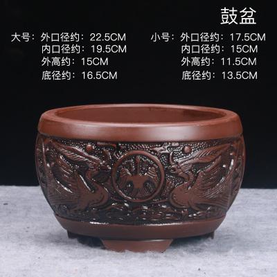 Purple Clay Ceramic Flower Pot - stilyo