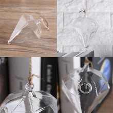 Load image into Gallery viewer, Diamond Shaped Glass Hanging Plant Pot - stilyo
