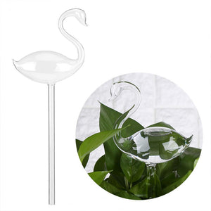 Swan Clear Glass Water Feeder - stilyo