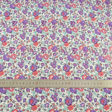 Load image into Gallery viewer, Purple Flower Cotton Fabric - stilyo
